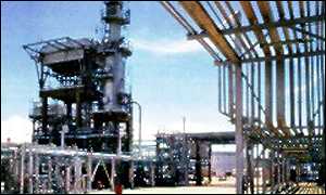 Oil production facility in Angola