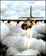 An AC-130 gunship