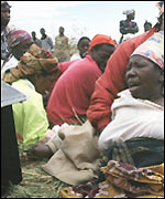 Funeral for Aids victim in Africa