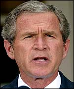 US President George W Bush