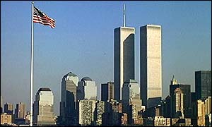 Lower Manhattan view before the attacks