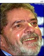 Leading presidential candidate Lula da Silva