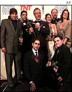 The cast celebrate another award