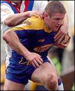 Karl Pratt goes on a run for Leeds