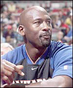 Michael Jordan makes his comeback for the Washington Wizards