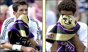 Henman and Sa try to compose themselves