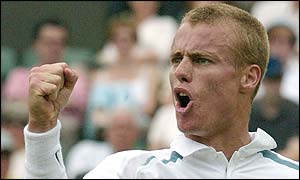 Lleyton Hewitt had to work hard for victory against Sjeng Schalken