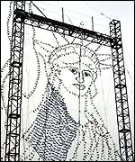 Statue of Liberty fireworks in New York