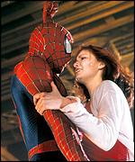 Scene from Spider Man movie