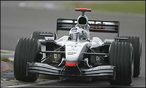 There's disappointment for McLaren driver David Coulthard as the Brit qualifies in sixth position