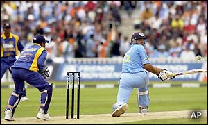 Youvraj Singh scored 37 and helped India overcome an early hiccup and beat Sri Lanka at Edgbaston