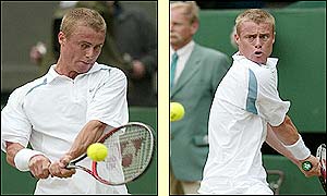 Hewitt seizes control of the first set and Nalbandian is forced to lift his game