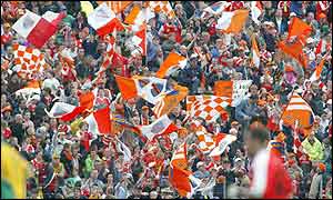 Some of the 30,000 who attended the Ulster final