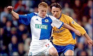 Blackburn winger Damien Duff
