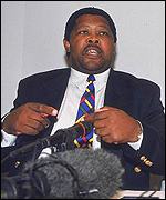 Sports Minister Ngconde Balfour