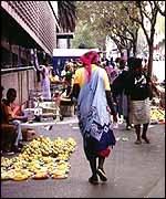 A street market in Johannesburg