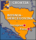 Map of Bosnia