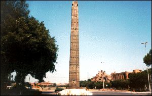 The monument was taken from Axum, an ancient town in Ethiopia, by Mussolini's forces more than 60 years ago.