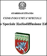 Content on one of the offending web sites is replaced with a police symbol 