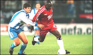Anthony Yeboah was a two time winner of Germany's top scorers award.