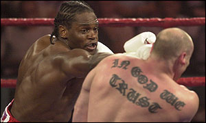 Audley Harrison beat Dominic Negus on points