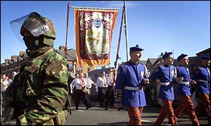 Security: The Army keeps a presence in Ardoyne amid fears of trouble