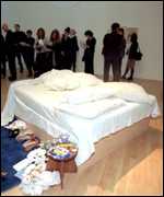 The unmade bed by Tracey Emin