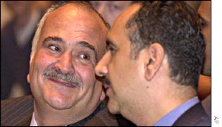 Former Crown Prince Hassan with Sharif Ali Bin Al-Hussein of the INC