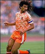 Ruud Gullit in action for Holland