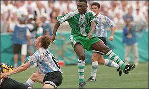 Former Nigerian captain Daniel Amokachi 