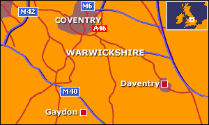 BBC map locating the scene of the crash