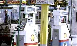 Shell petrol pump stations