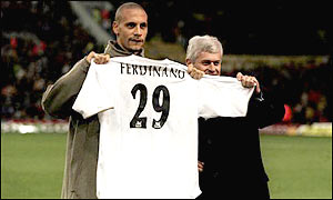 Ferdinand became the most expensive defender in the world when Leeds Utd shelled out �18m to buy him from West Ham