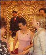 Hillary Clinton visits Chinatown