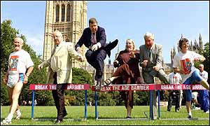 MPs join a group of veteran athletes to launch the charter