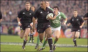 Jonah Lomu is back in the New Zealand squad but only as a substitute