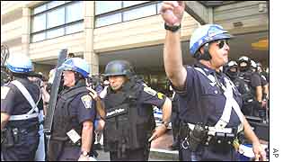 Guards at Boston airport