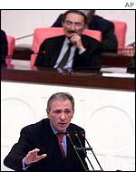 Ismail Cem below, Bulent Ecevit above