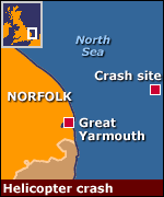 Map of crash site