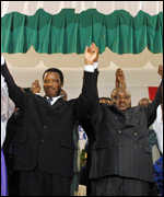 President Pierre Buyoya and his deputy, Domitien Ndayizeye