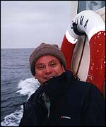 Hugh Williams on the MV Cuma