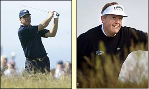Nick Faldo and Colin Montgomerie 