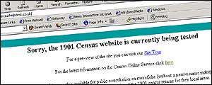 Census website, still out of action
