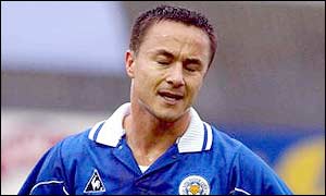 Leicester midfielder Dennis Wise