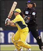 Karen Rolton batting for Australia