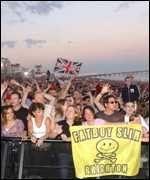 Part of the crowd at the Brighton Beach gig