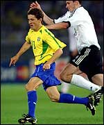 Juninho in action in the World Cup final