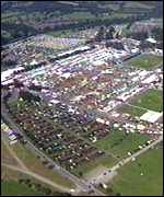 Ariel view of Royal Welsh