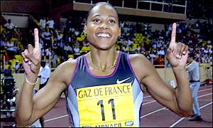 Jones won in 10.84 seconds to close in on a share of 50 kilos of gold on offer to any athlete who remains unbeaten throughout the Golden League season