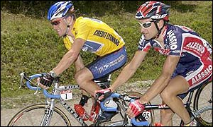 Race leader Lance Armstrong was 30th on stage 13